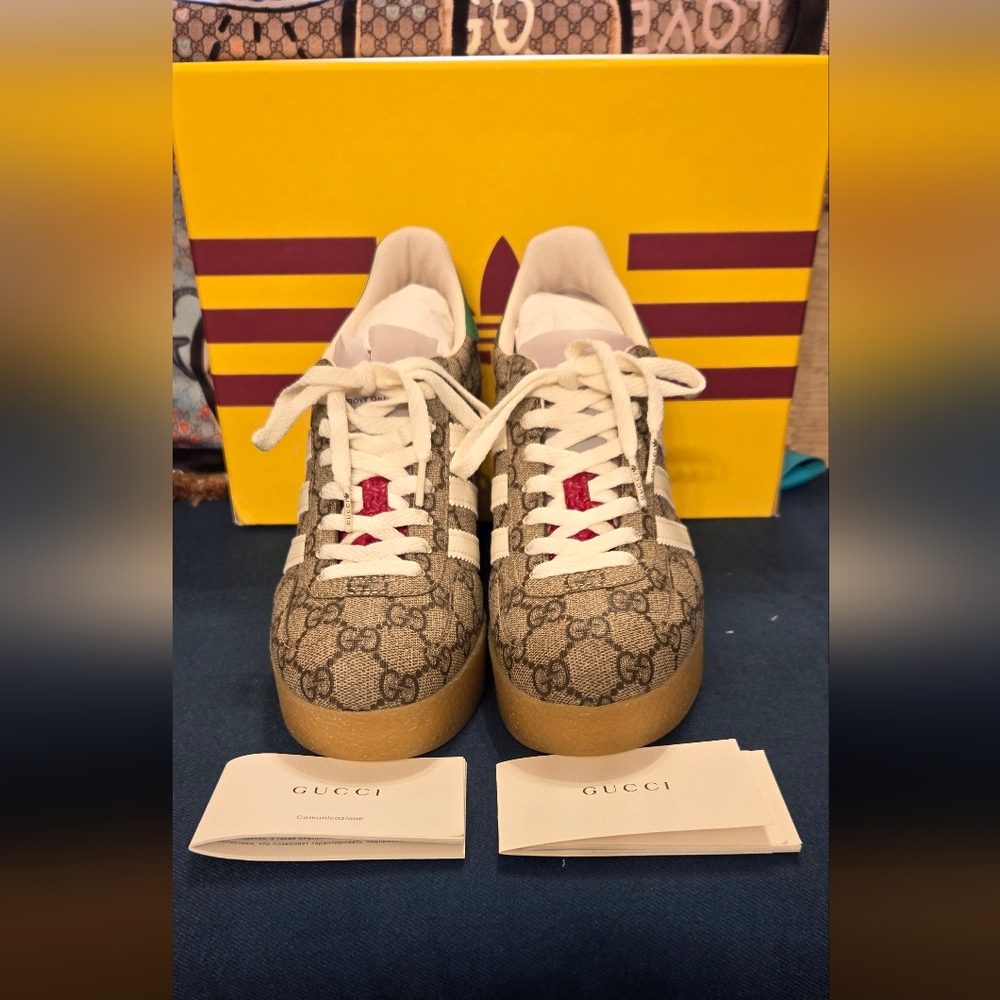 AdidasXGucci Gazelle Wedge Sneakers